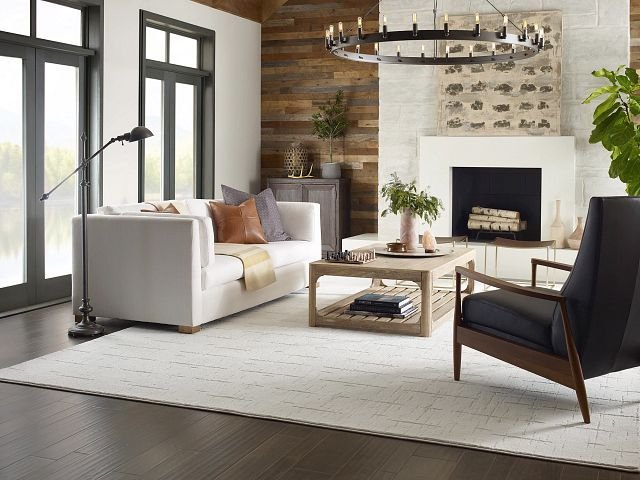 Modern farmhouse living room from from 180 Degree Floors in the Nashville, TN area